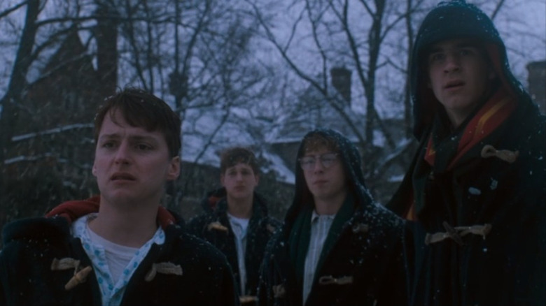 Gale Hansen, Josh Charles, Allelon Ruggiero and James Waterston in Dead Poets Society