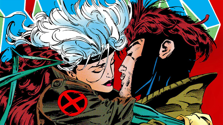 X-Men #24 capa de Rogue e Gambit