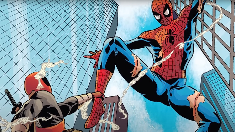 Deadpool fights Spider-Man in Marvel Comics