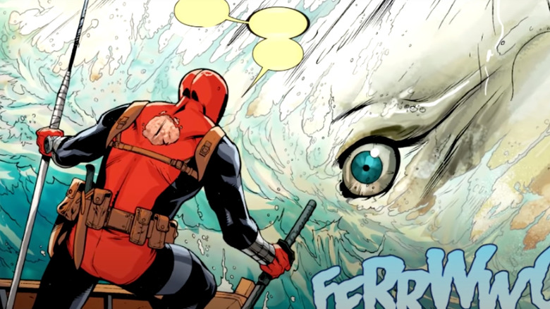 Deadpool confronts Moby Dick