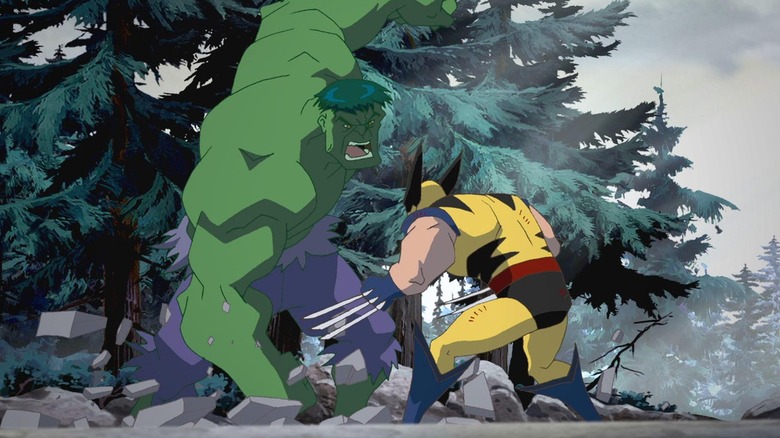 Hulk vs Wolverine animated