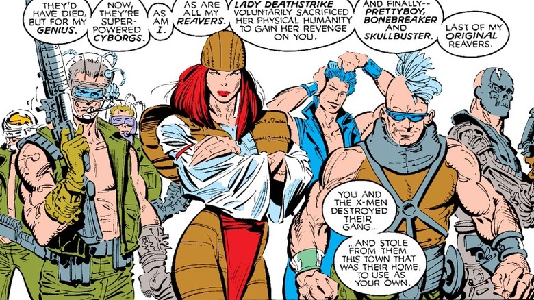 Uncanny X-Men 251 Lady Deathstrike y los Reavers Marc Silvestri arte Marvel Comics