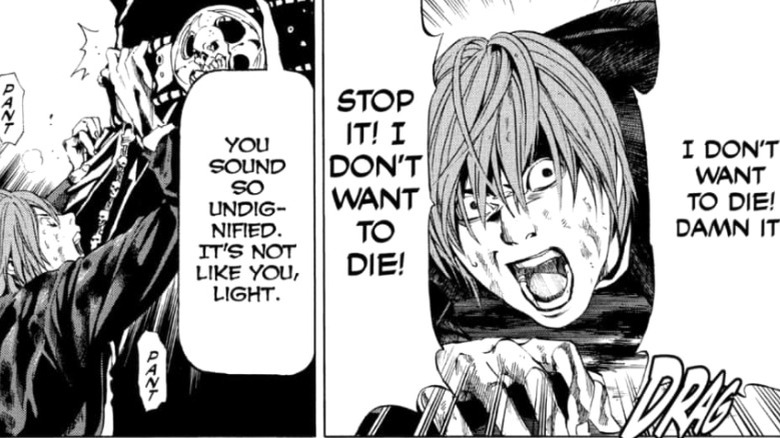Light begging Ryuk in Death Note #107