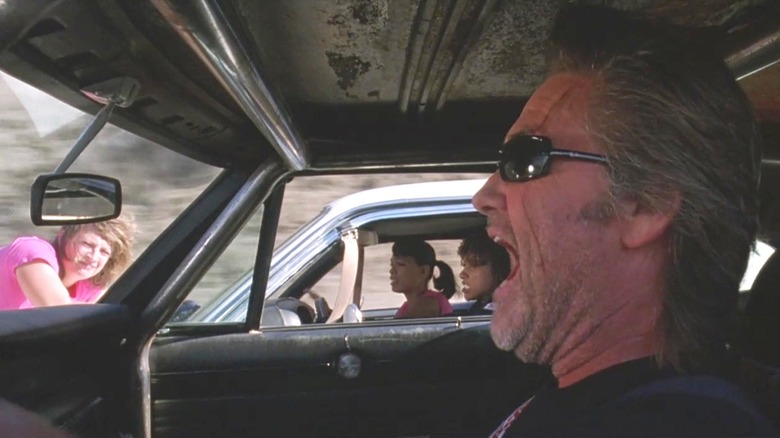 Zoe Bell and Kurt Russell in Death Proof