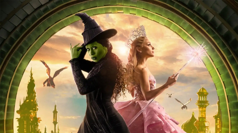 Elphaba and Glinda on a poster for Wicked