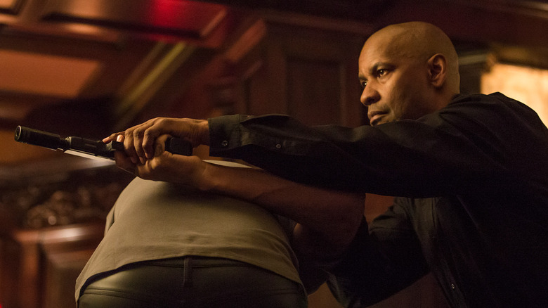 Denzel Washington as Robert McCall in The Equalizer