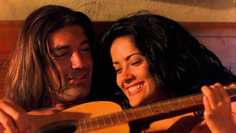 Antonio Banderas Salma Hayek smiling Desperado