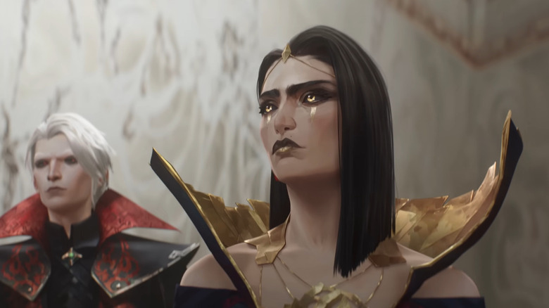 LeBlanc and Vladimir look concerned at the distance in Welcome to Noxus