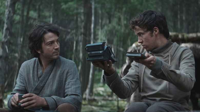 Diego Luna and Alex Lawther in Andor