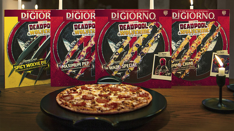 Pizzas Deadpool e Wolverine DiGiorno