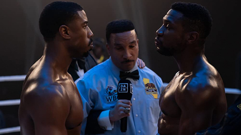 Michael B. Jordan and Jonathan Majors in Creed III