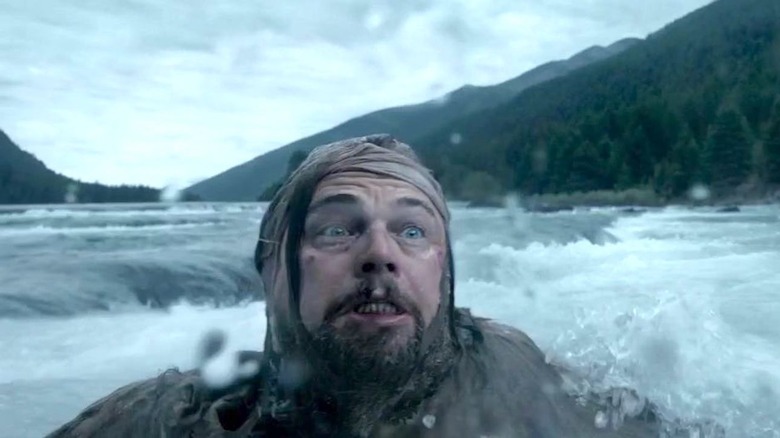 Leonardo DiCaprio as Hugh Glass in The Revenant