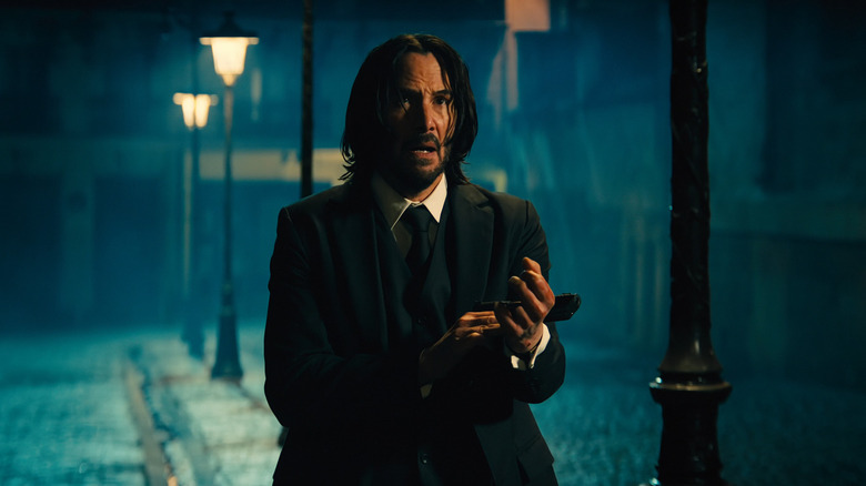 John with a gun in John Wick: Chapter 4