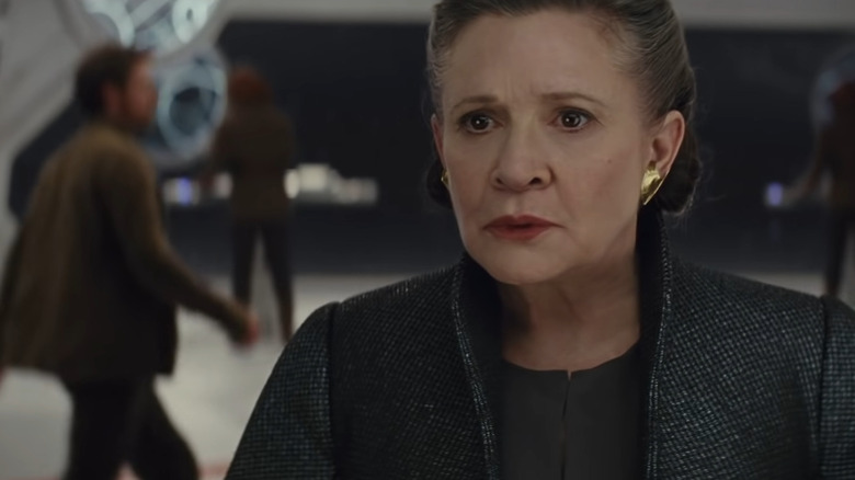 Carrie Fisher in Star Wars: The Last Jedi