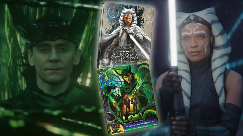 Steelbooks da 2ª temporada de Loki e da 1ª temporada de Ahsoka