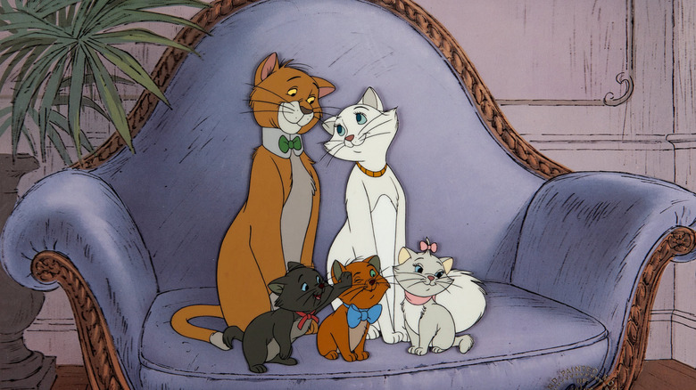 Thomas O'Malley, Duchess, and the kittens in The Aristocats