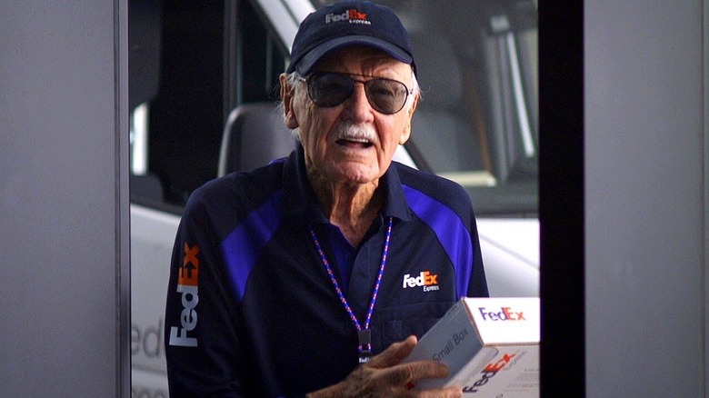 Stan Lee deliveryman Captain America Civil War