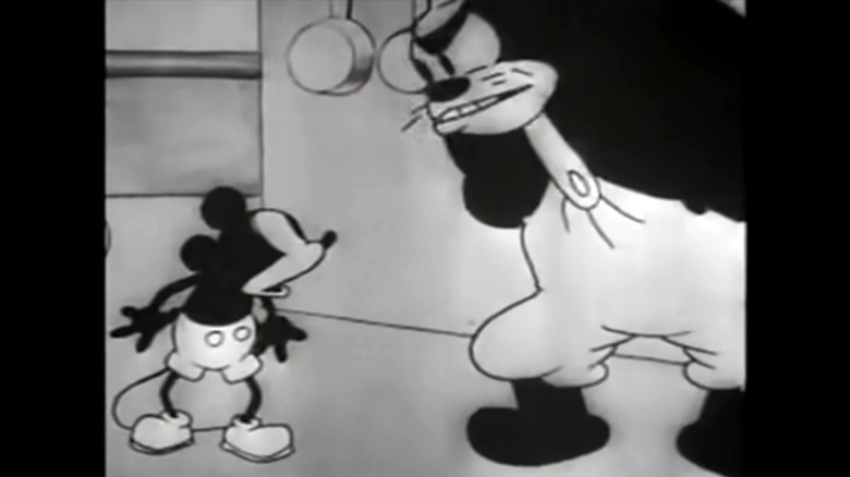 Mickey Mouse and Pete in Steamboat Willie