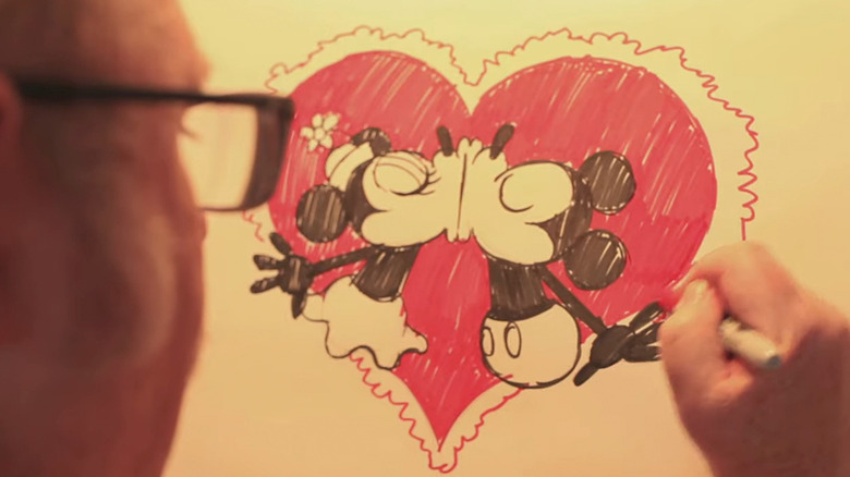 Eric Goldberg drawing Mickey and Minnie