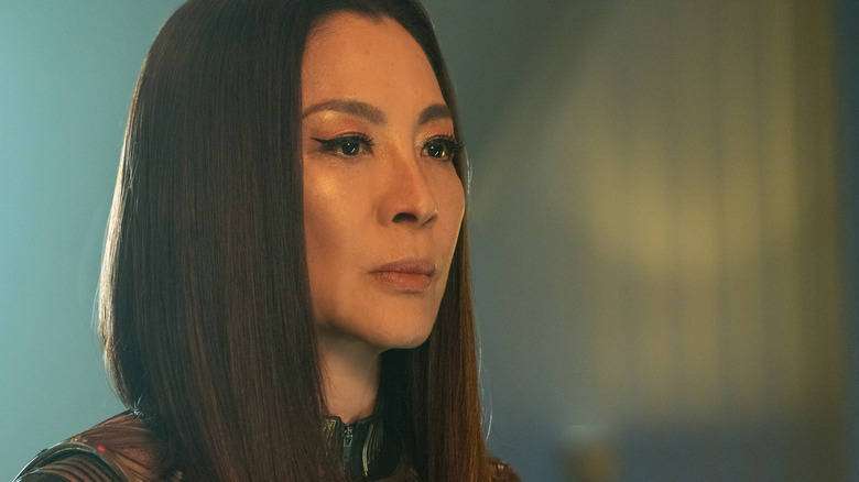 Empress Philippa Georgiou looking worried in Star Trek: Discovery