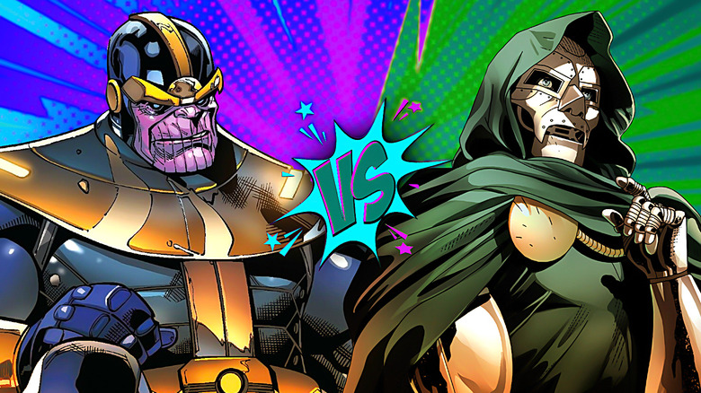 Thanos and Doctor Doom from Marvel Comics