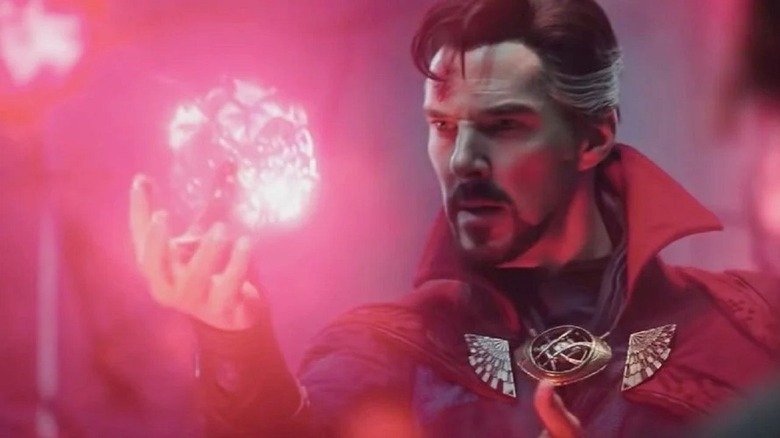 Doctor Strange handles some energy in "Doctor Strange in the Multiverse of Madness"