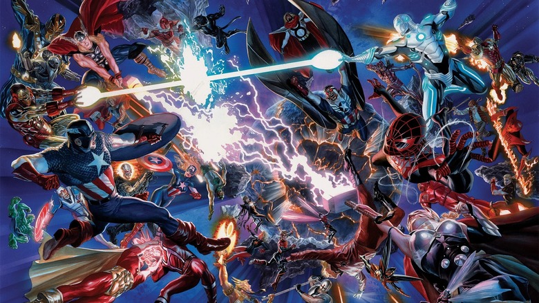 The cover of "Secret Wars" #0 by Alex Ross