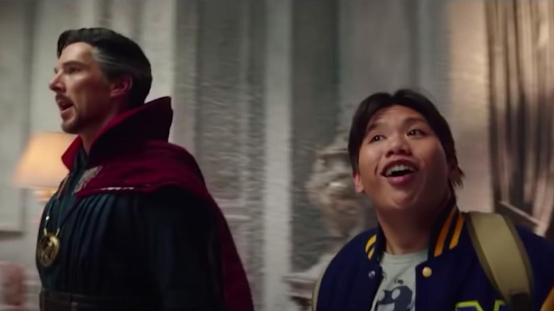 Ned and Doctor Strange in Spider-Man No Way Home