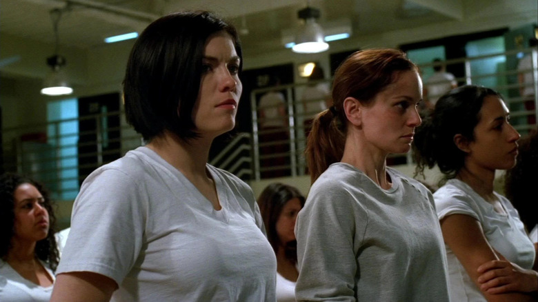 Sara in prison in Prison Break