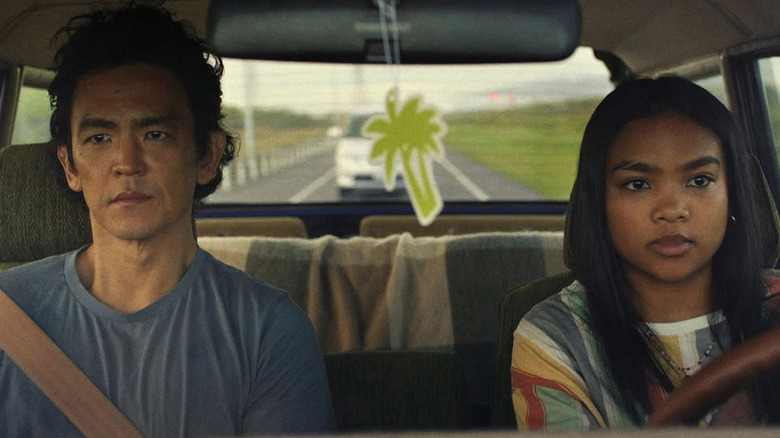 John Cho and Mia Isaac in "Don't Make Me Go"