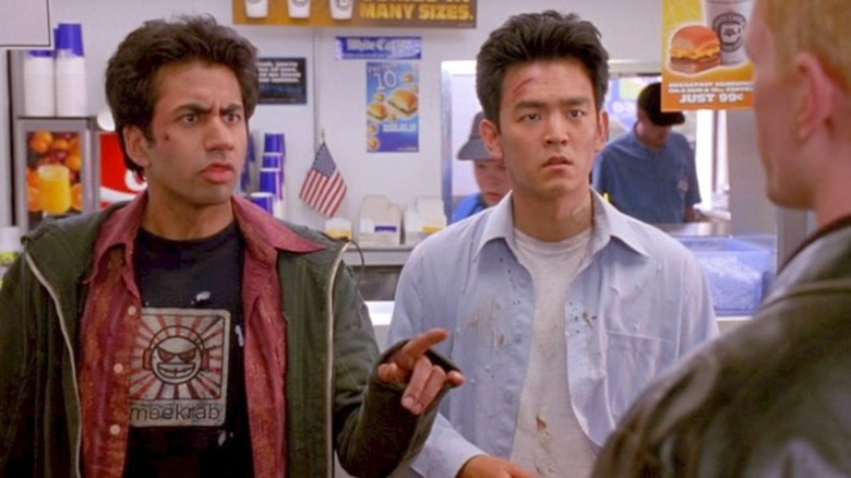 Kal Penn and John Cho in "Harold and Kumar Go To White Castle"