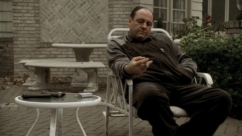 James Gandolfini as Tony Soprano in episode 12 season 5 of The Sopranos 