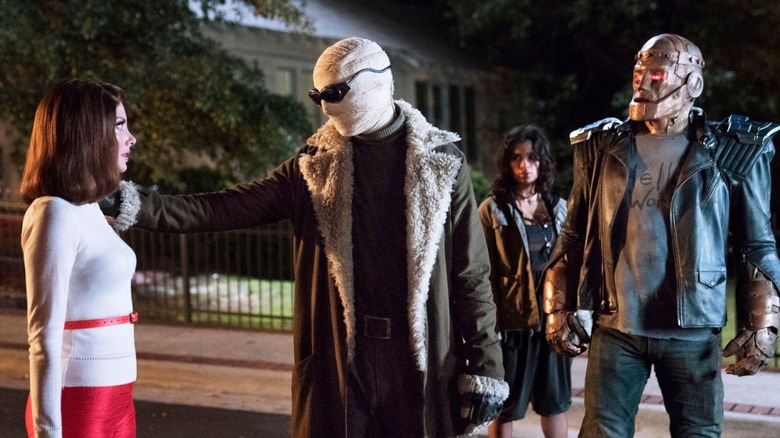 The superheroes in a still from Doom Patrol