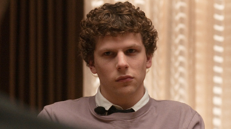 Jesse Eisenberg as Mark Zuckerberg in The Social Network