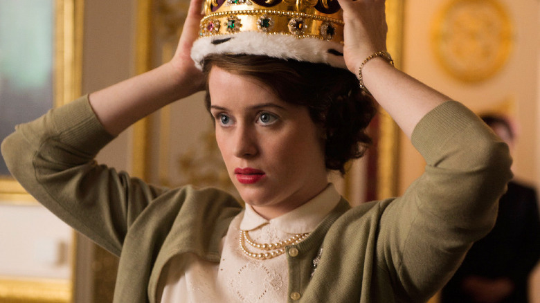 Claire Foy as Queen Elizabeth II in The Crown