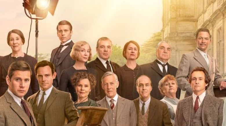 The cast of Downton Abbey: A New Era as their characters in a promotional poster