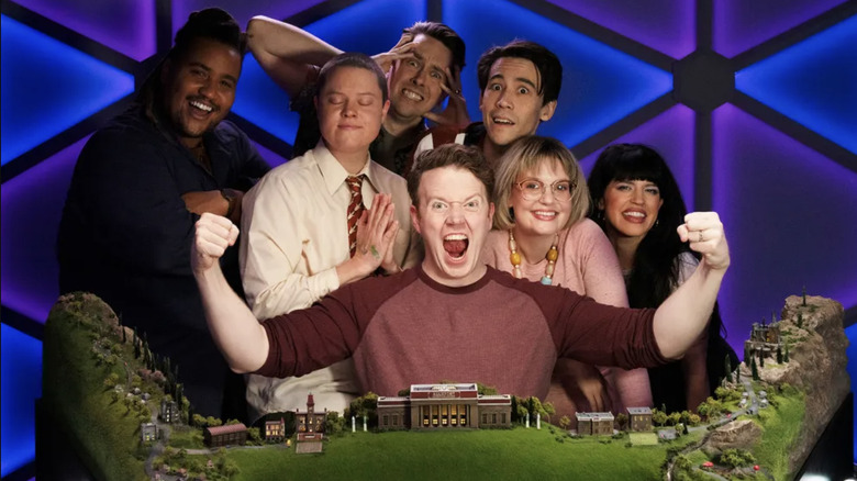 The cast of Dimension 20 in a promotional image