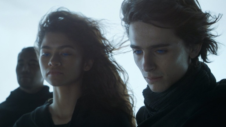 Zendaya and Timothee Chalamet in Dune