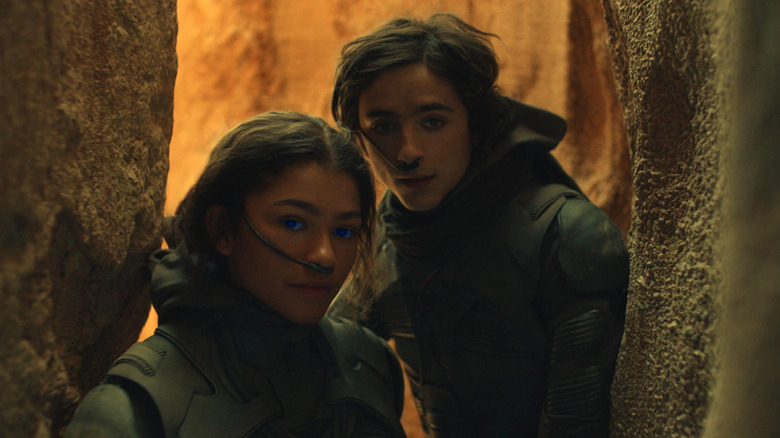 Zendaya and Timothée Chalamet in Dune