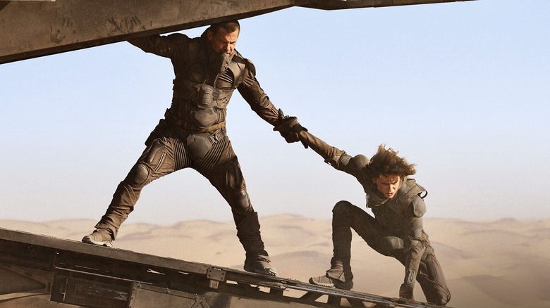 Timothee Chalamet and Josh Brolin in Dune