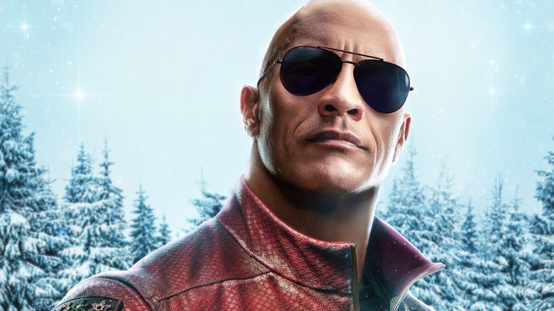 Dwayne Johnson in the Red One character poster