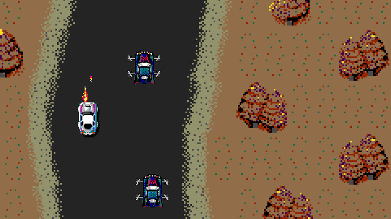 High -speed pursuit of the 1983 arcade game 