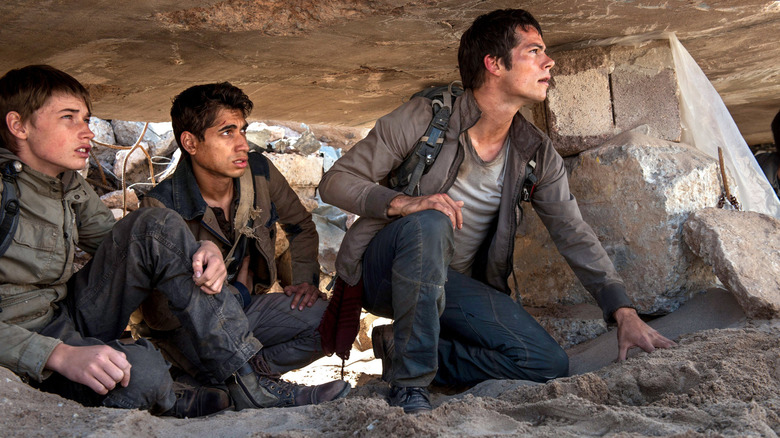 Elenco de dunas de testes de queima de Maze Runner