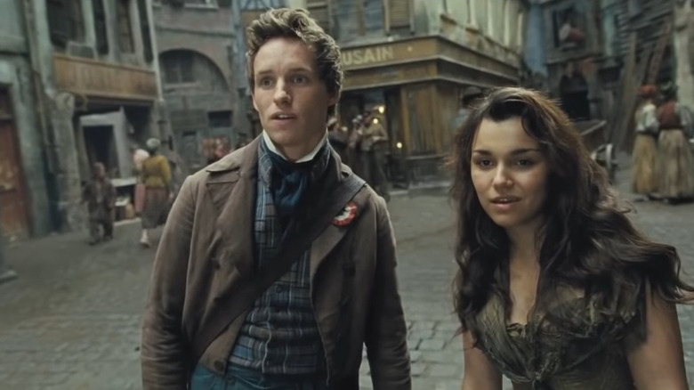 Eddie Redmayne and Samantha Banks in Les Misérables