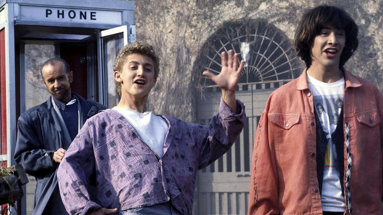 Rufus' phone box in Bill & Ted's Excellent Adventure