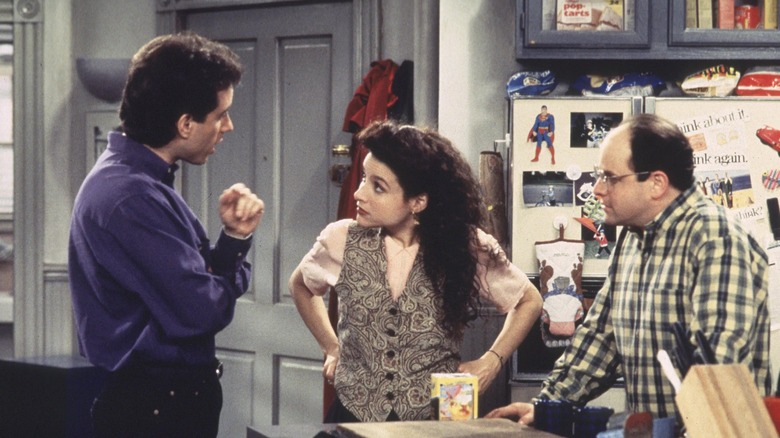 Jerry Seinfeld, Julia Louis-Dreyfus and Jason Alexander in Seinfeld