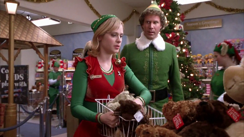 Zooey Deschanel and Will Ferell in Elf