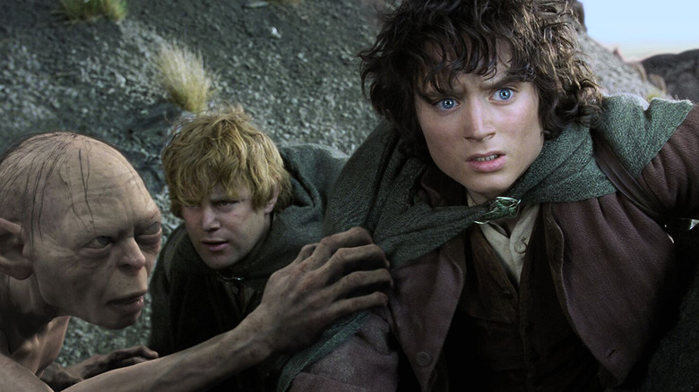 Frodo and Sam enlist Gollum's help to find a way into Mordor "The Two Towers"