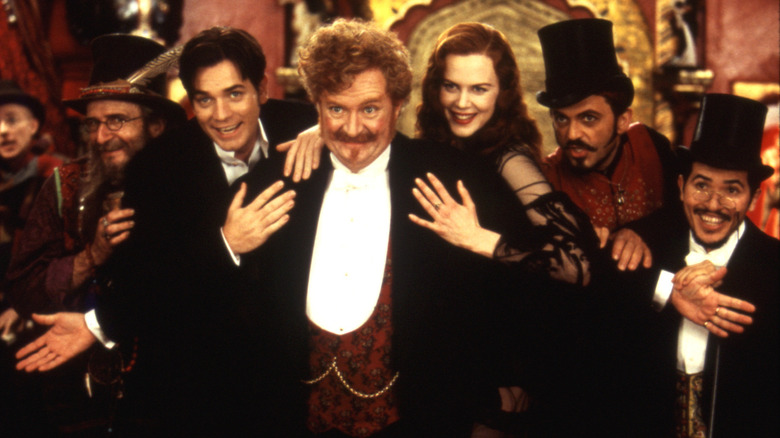 Nicole Kidman with Ewan McGregor and John Leguizamo in Moulin Rouge!