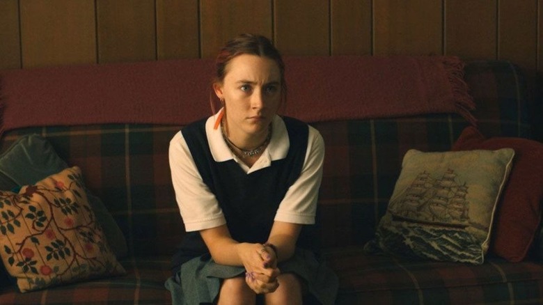 Saoirse Ronan pouting Lady Bird